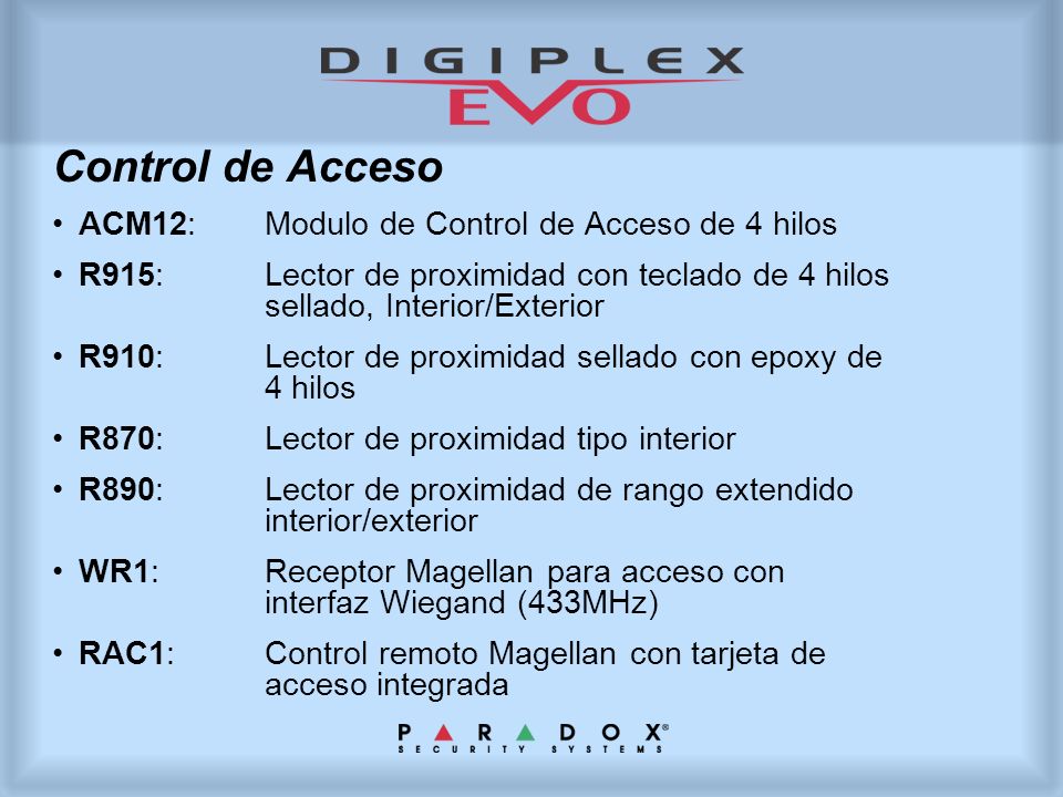Control de Acceso ACM12: Modulo de Control de Acceso de 4 hilos
