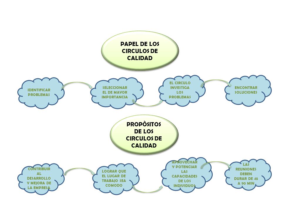 PAPEL DE LOS CIRCULOS DE CALIDAD PROPÒSITOS DE LOS CIRCULOS DE CALIDAD