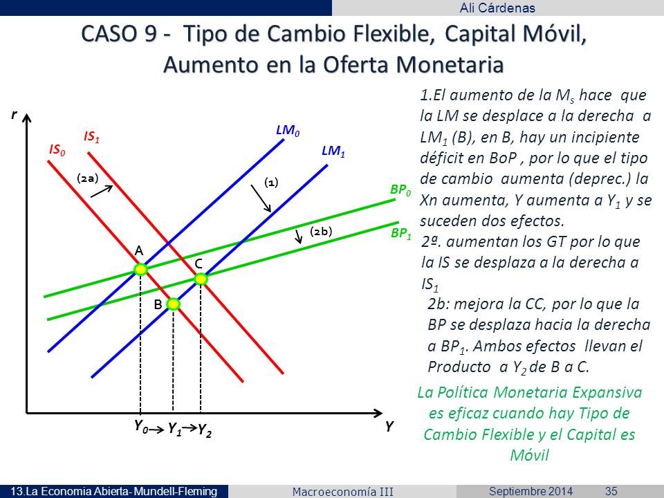 CASO 9 - Tipo de Cambio Flexible, Capital Móvil,