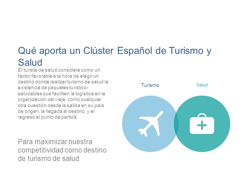 Qué aporta un Clúster Español de Turismo y Salud