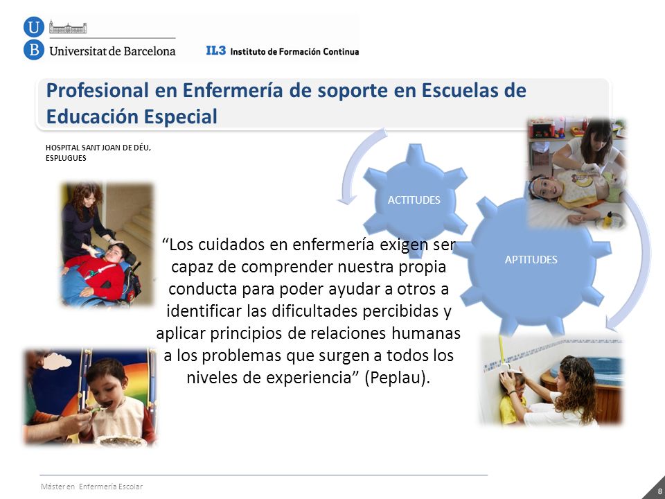 Profesional en Enfermería de soporte en Escuelas de Educación Especial