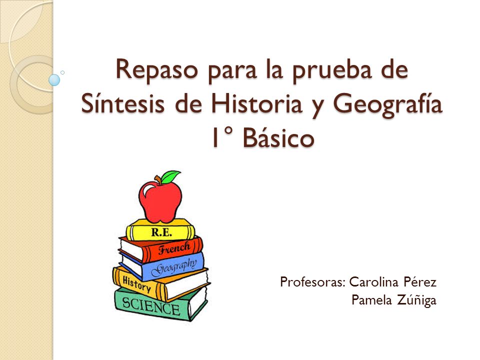 Repaso para la prueba de Síntesis de Historia y Geografía 1° Básico