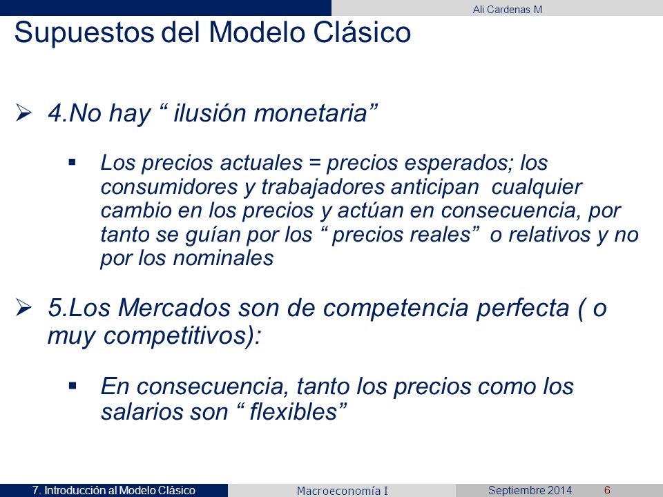 Introducción al Modelo Clásico - ppt descargar