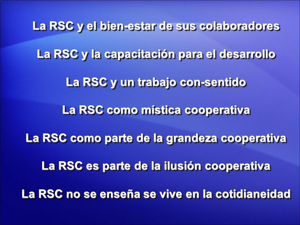 La RSC y el bien-estar de sus colaboradores