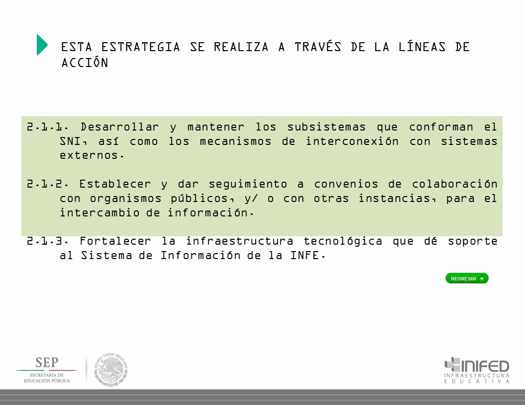 ESTA ESTRATEGIA SE REALIZA A TRAVÉS DE LA LÍNEAS DE ACCIÓN