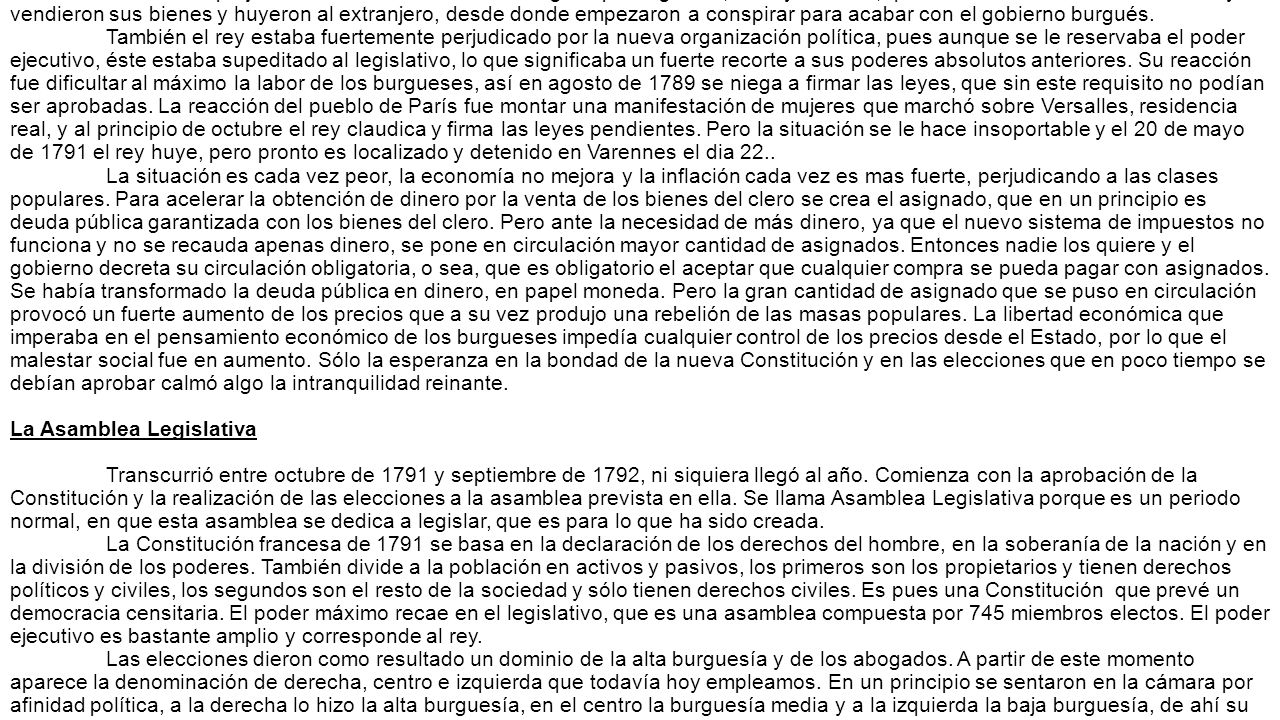 Todas estas medidas perjudicaban fuertemente a los antiguos privilegiados, clero y nobleza, quienes en un número cada vez mayor vendieron sus bienes y huyeron al extranjero, desde donde empezaron a conspirar para acabar con el gobierno burgués.