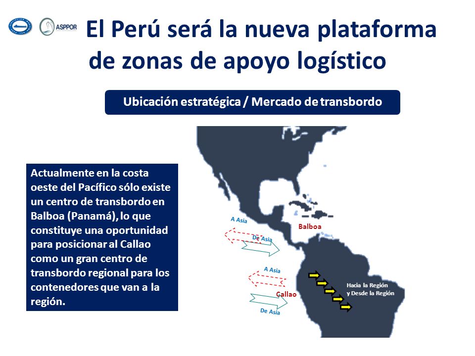 El Perú será la nueva plataforma de zonas de apoyo logístico