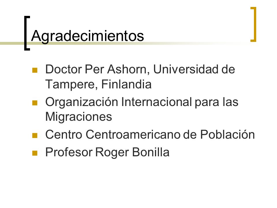 Agradecimientos Doctor Per Ashorn, Universidad de Tampere, Finlandia