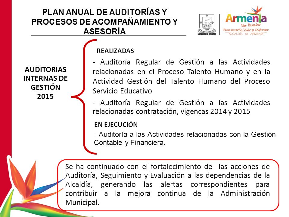 PLAN ANUAL DE AUDITORÍAS Y PROCESOS DE ACOMPAÑAMIENTO Y ASESORÍA
