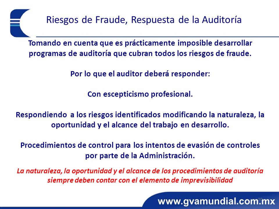Por lo que el auditor deberá responder: Con escepticismo profesional.
