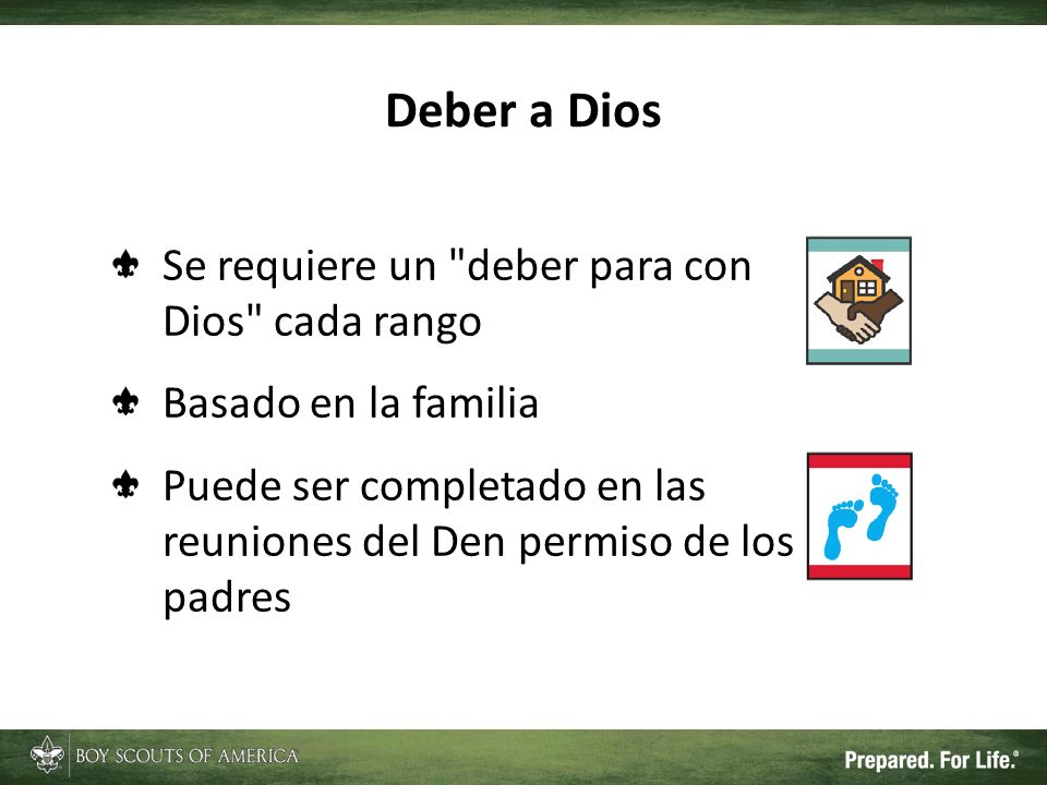 Deber a Dios Se requiere un deber para con Dios cada rango