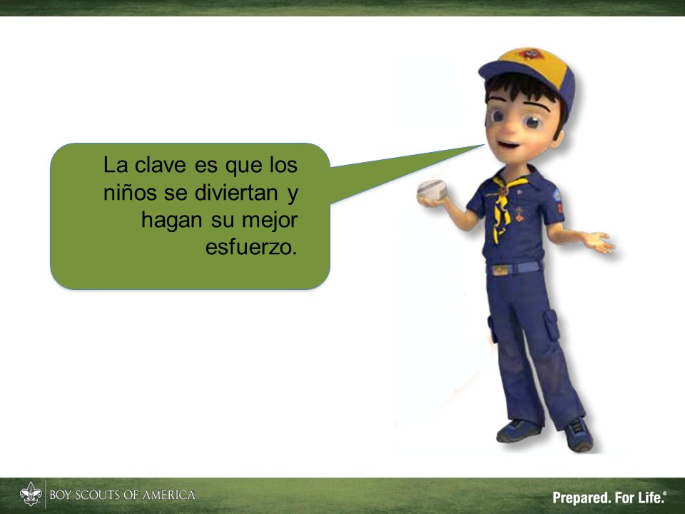 La clave es que los niños se diviertan y hagan su mejor esfuerzo.