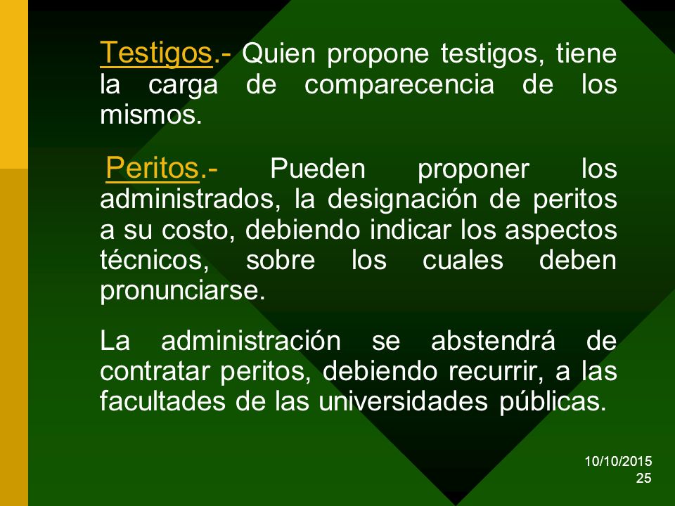 Testigos.- Quien propone testigos, tiene la carga de comparecencia de los mismos.