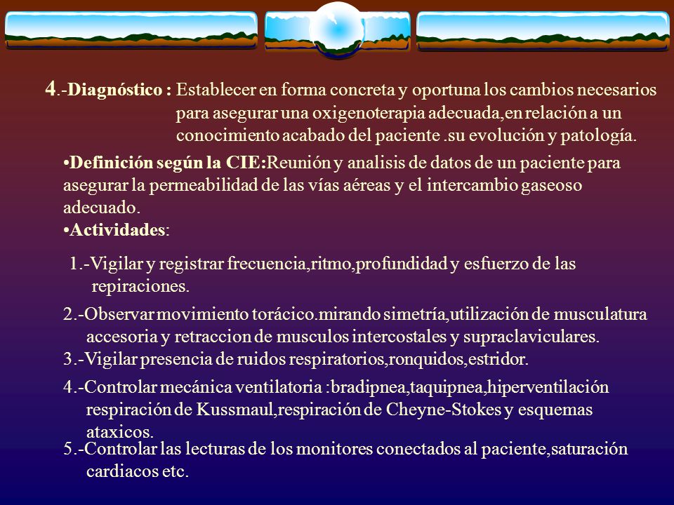 4.-Diagnóstico : Establecer en forma concreta y oportuna los cambios necesarios