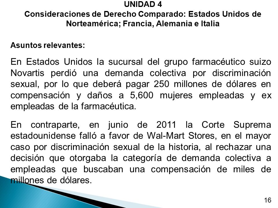 UNIDAD 4 Consideraciones de Derecho Comparado: Estados Unidos de Norteamérica; Francia, Alemania e Italia.