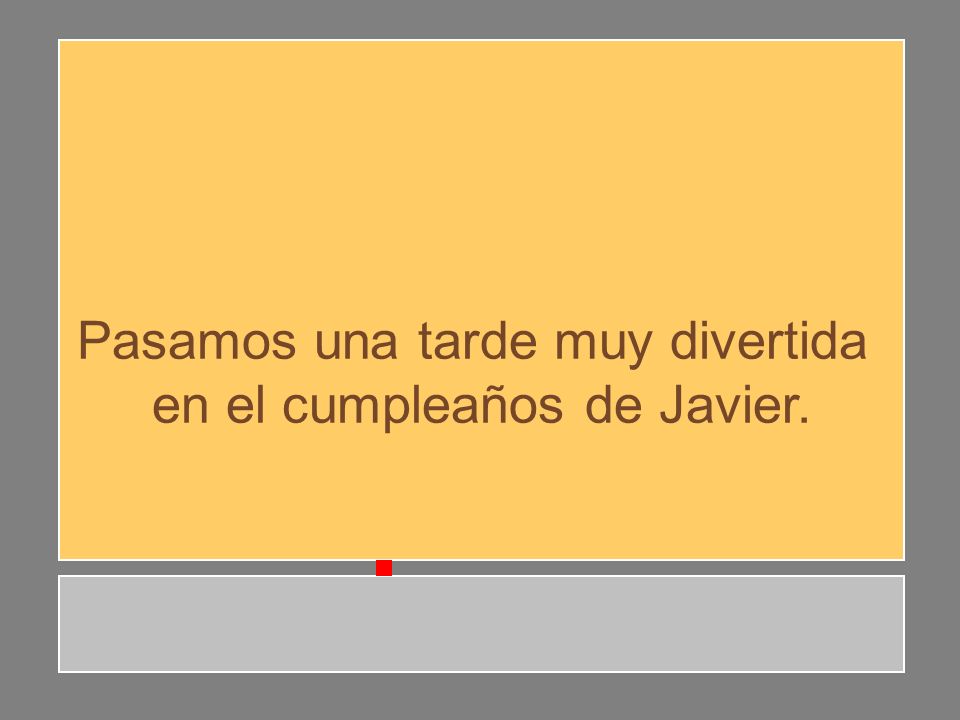 Pasamos una tarde muy divertida en el cumpleaños de Javier.