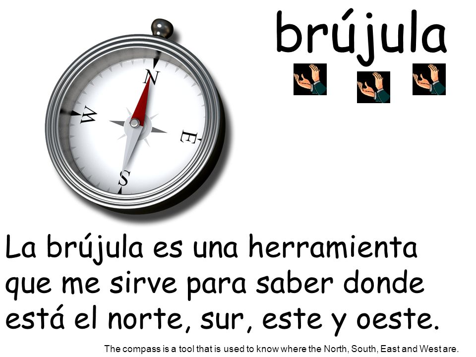 brújula La brújula es una herramienta que me sirve para saber donde