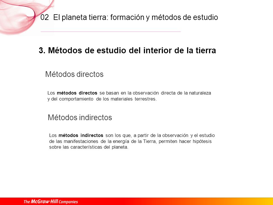3. Métodos de estudio del interior de la tierra
