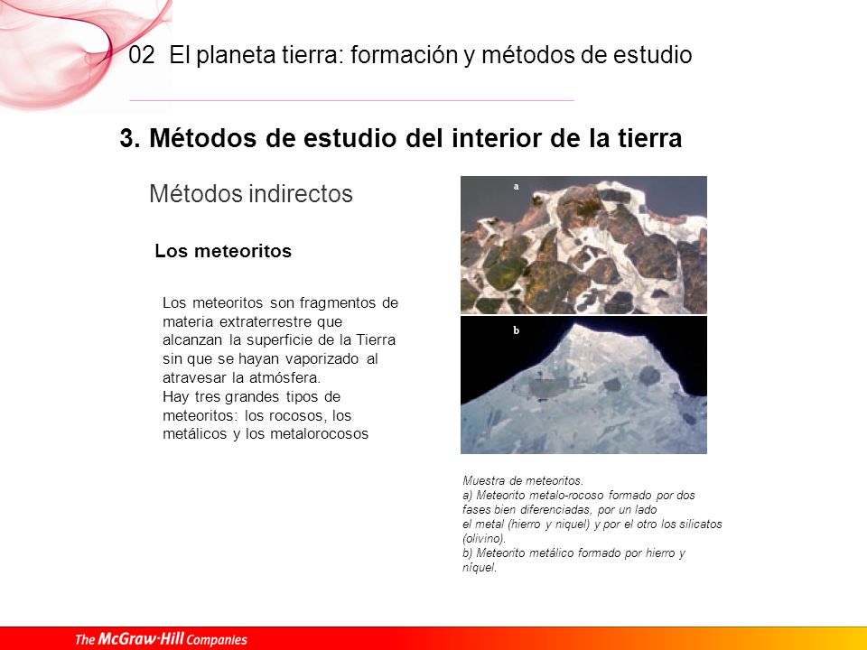 3. Métodos de estudio del interior de la tierra