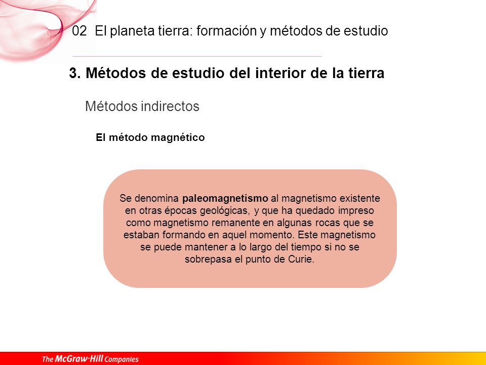 3. Métodos de estudio del interior de la tierra