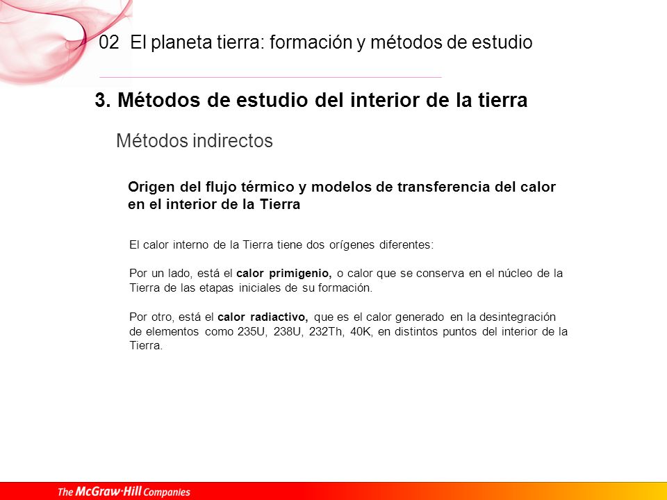 3. Métodos de estudio del interior de la tierra