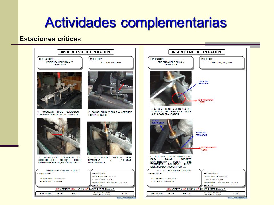 Actividades complementarias