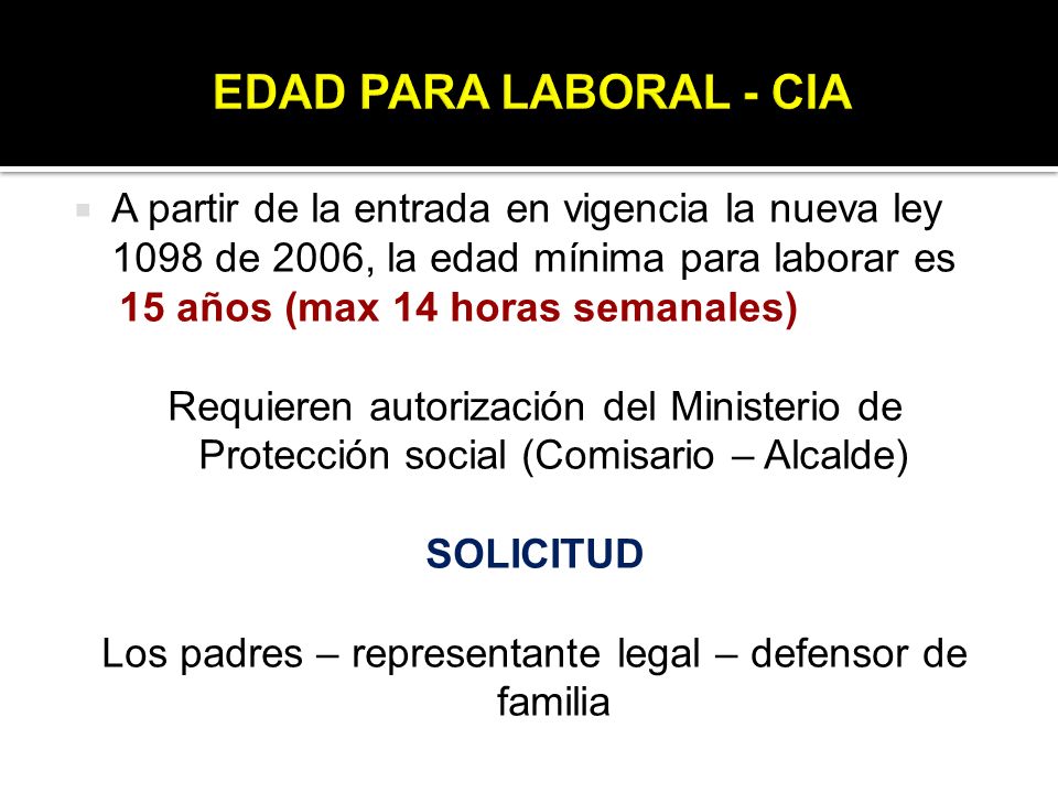 Los padres – representante legal – defensor de familia