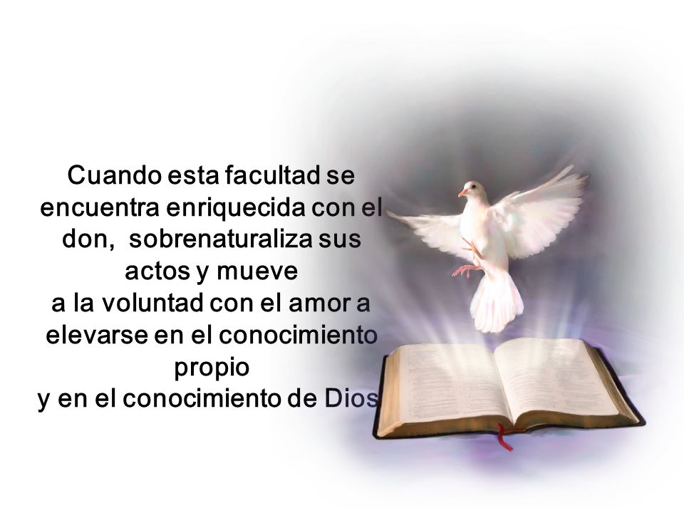 a la voluntad con el amor a elevarse en el conocimiento propio