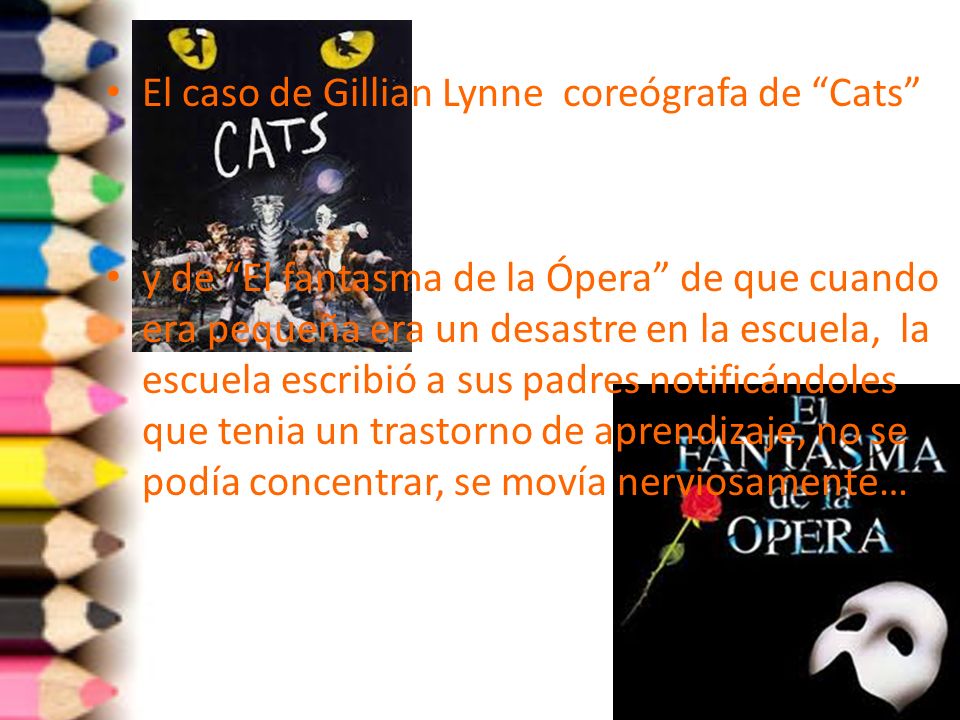 El caso de Gillian Lynne coreógrafa de Cats