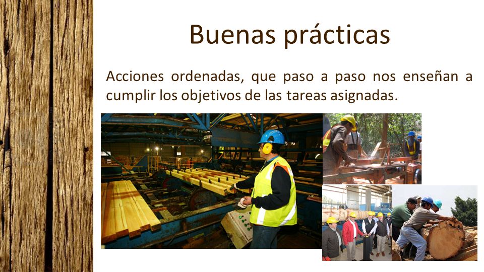 Buenas prácticas Acciones ordenadas, que paso a paso nos enseñan a cumplir los objetivos de las tareas asignadas.