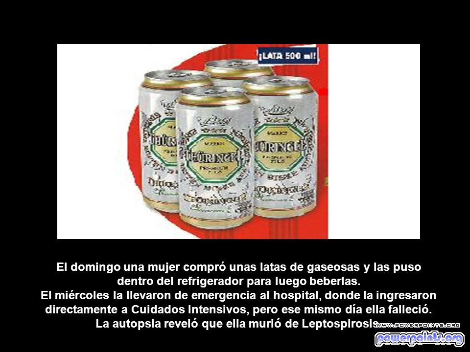 El domingo una mujer compró unas latas de gaseosas y las puso dentro del refrigerador para luego beberlas.