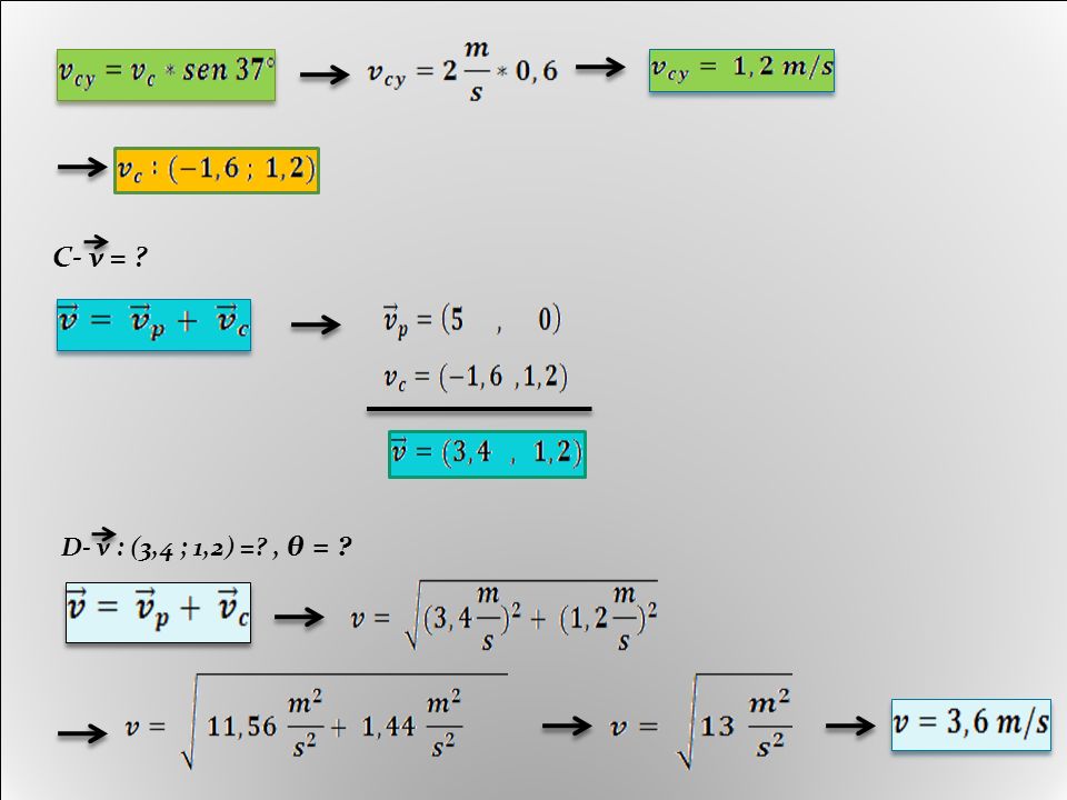 C- v = D- v : (3,4 ; 1,2) = , θ =