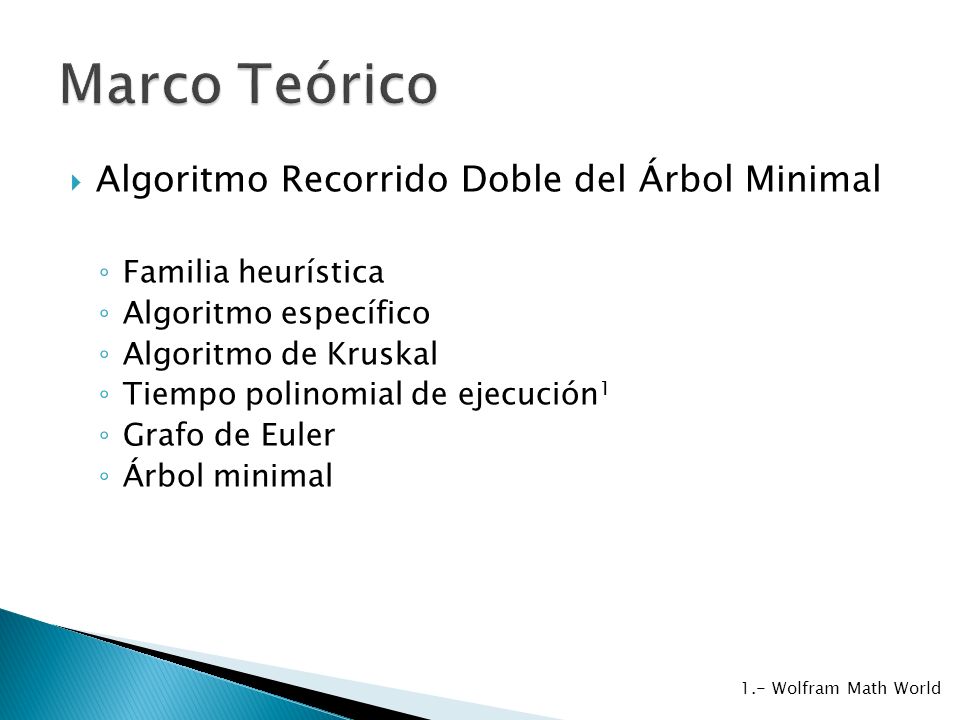 Marco Teórico Algoritmo Recorrido Doble del Árbol Minimal