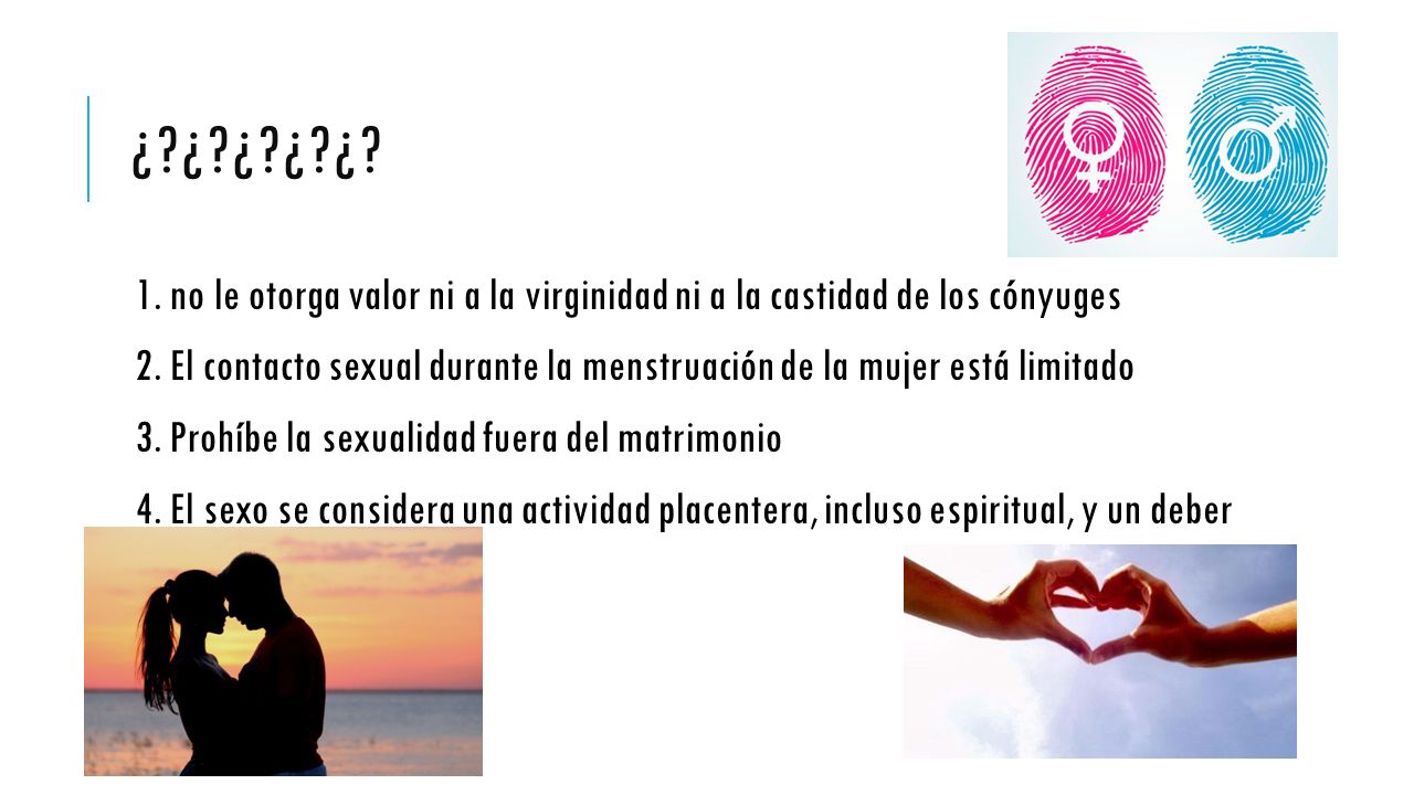 ¿ ¿ ¿ ¿ ¿ 1. no le otorga valor ni a la virginidad ni a la castidad de los cónyuges.