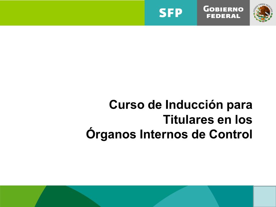 Curso de Inducción para Titulares en los Órganos Internos de Control