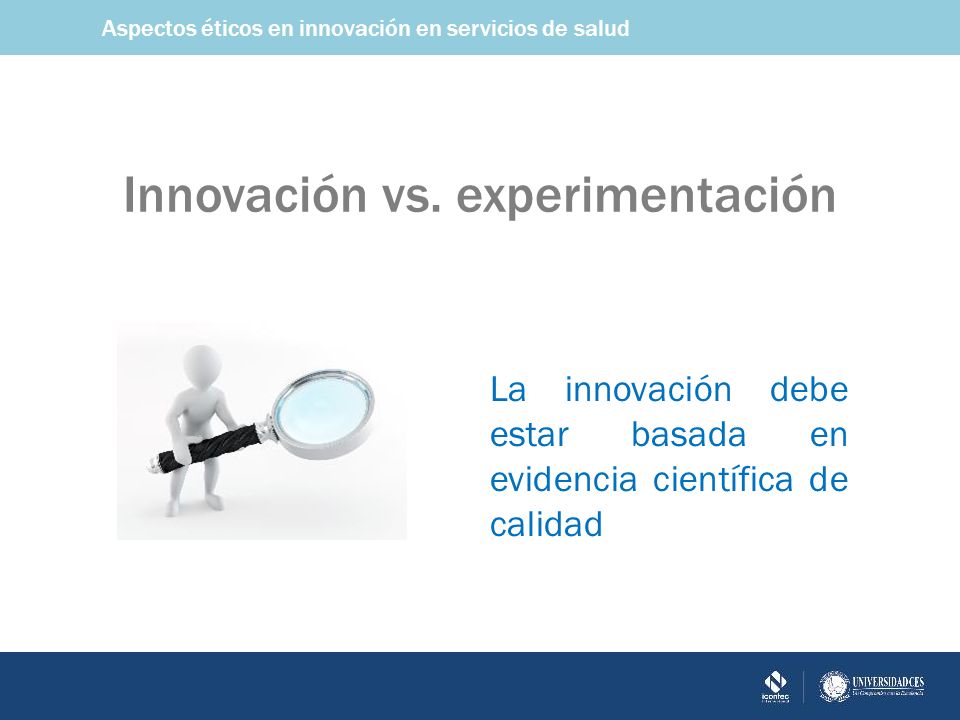 Innovación vs. experimentación