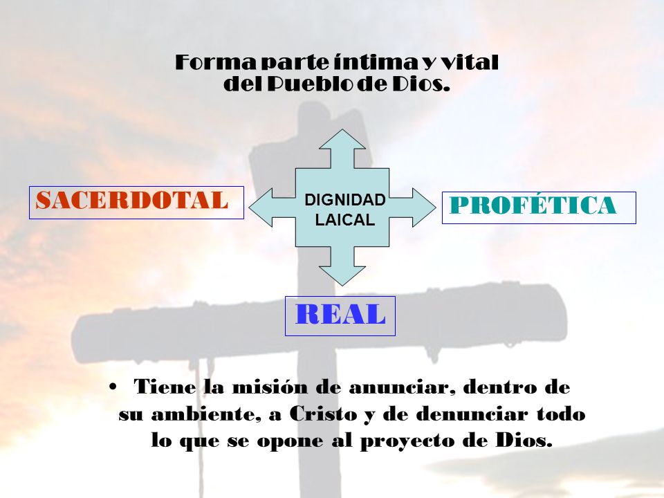Forma parte íntima y vital del Pueblo de Dios.
