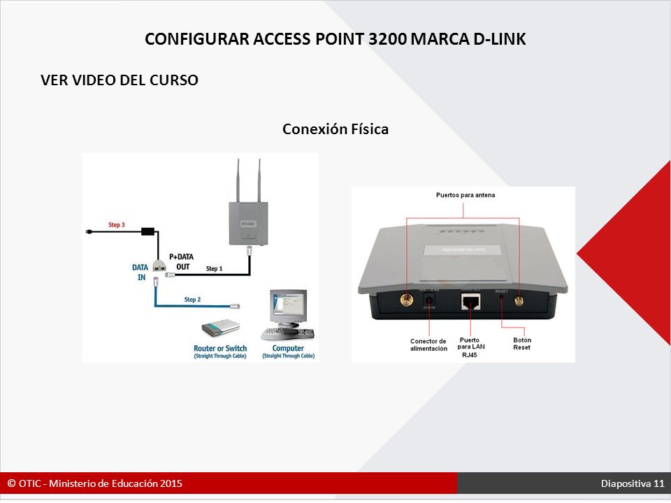 CONFIGURAR ACCESS POINT 3200 MARCA D-LINK