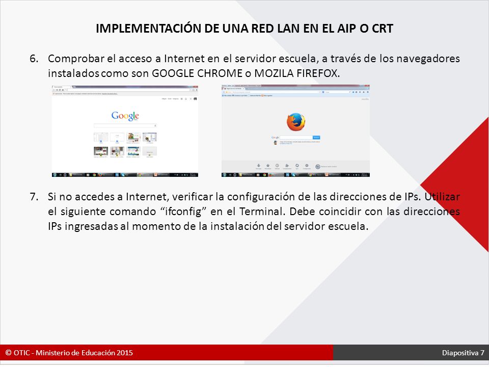 IMPLEMENTACIÓN DE UNA RED LAN EN EL AIP O CRT