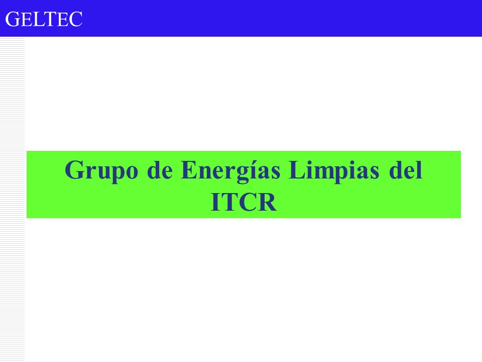 Grupo de Energías Limpias del ITCR
