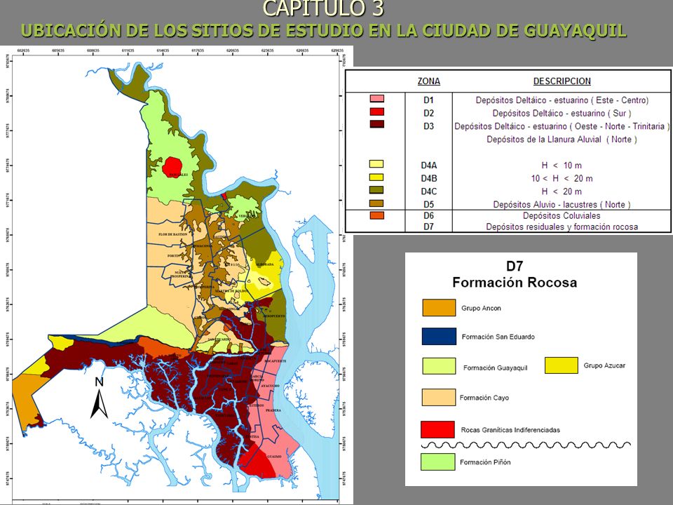 CAPITULO 3 UBICACIÓN DE LOS SITIOS DE ESTUDIO EN LA CIUDAD DE GUAYAQUIL