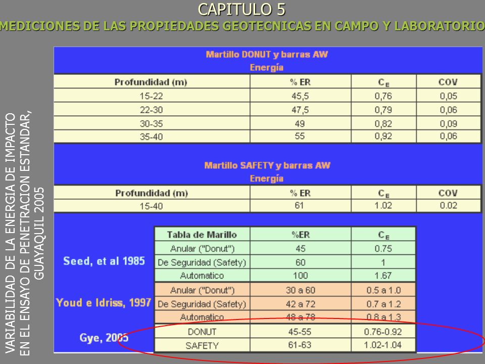 CAPITULO 5 MEDICIONES DE LAS PROPIEDADES GEOTECNICAS EN CAMPO Y LABORATORIO
