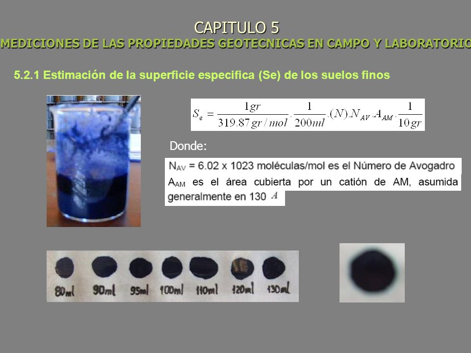 CAPITULO 5 MEDICIONES DE LAS PROPIEDADES GEOTECNICAS EN CAMPO Y LABORATORIO