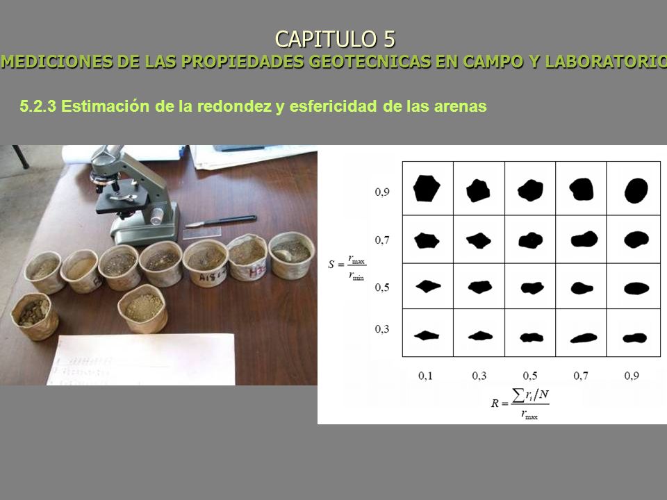 CAPITULO 5 MEDICIONES DE LAS PROPIEDADES GEOTECNICAS EN CAMPO Y LABORATORIO