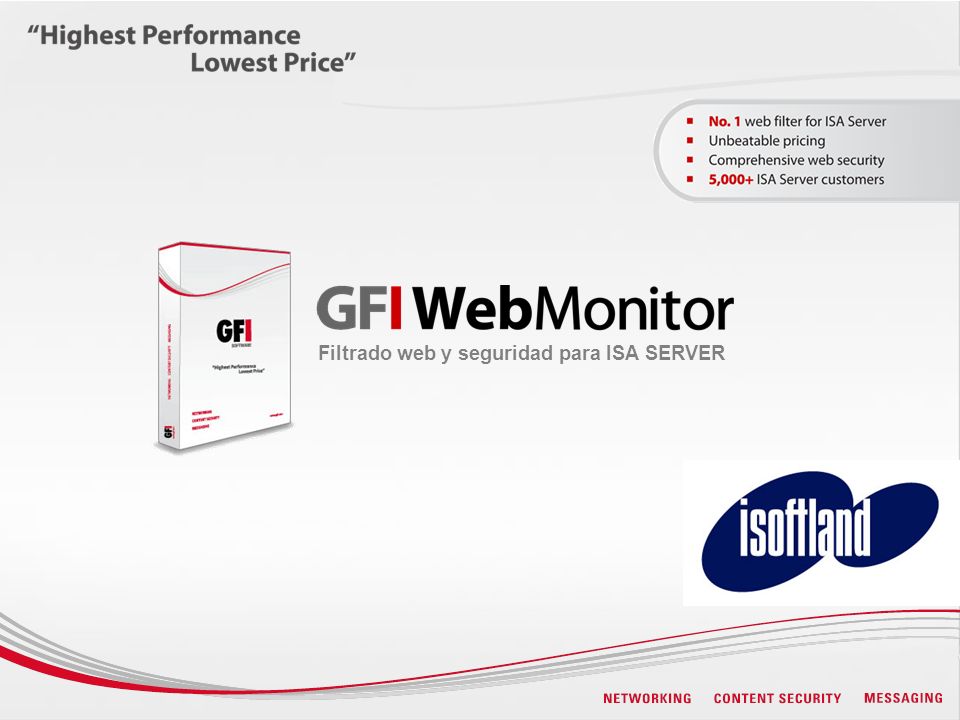 Filtrado web y seguridad para ISA SERVER