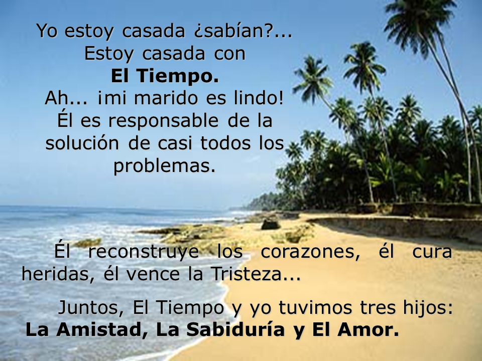 Yo estoy casada ¿sabían ... Estoy casada con El Tiempo.