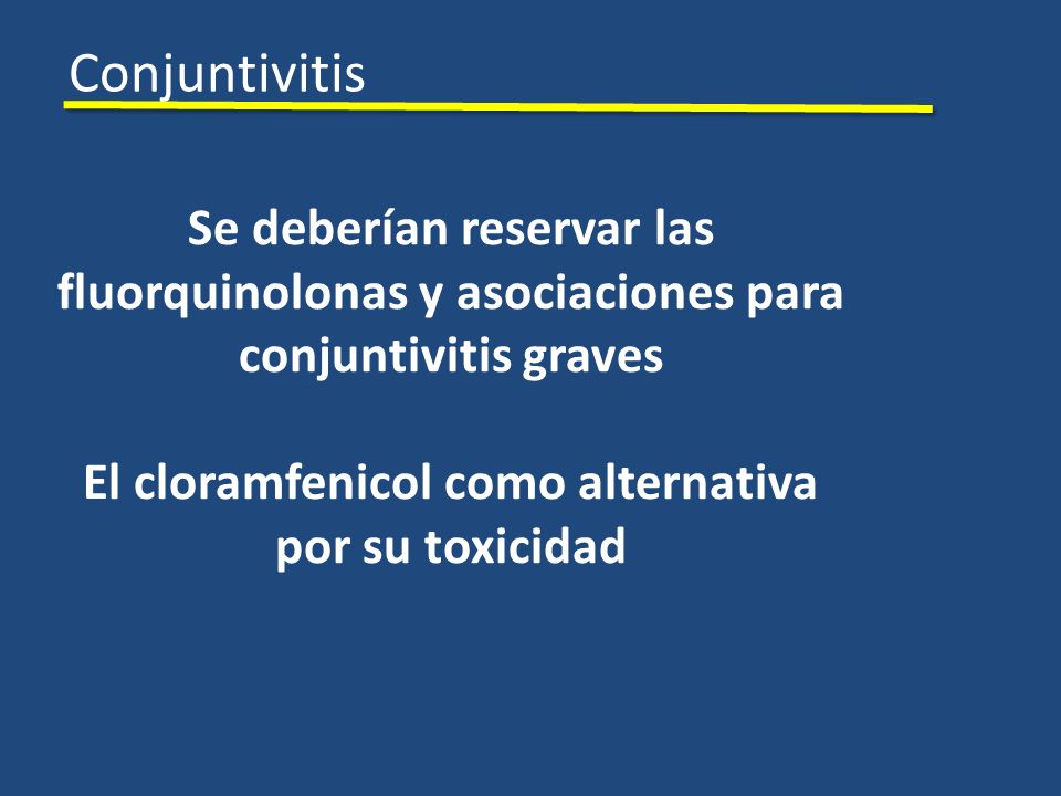 El cloramfenicol como alternativa por su toxicidad