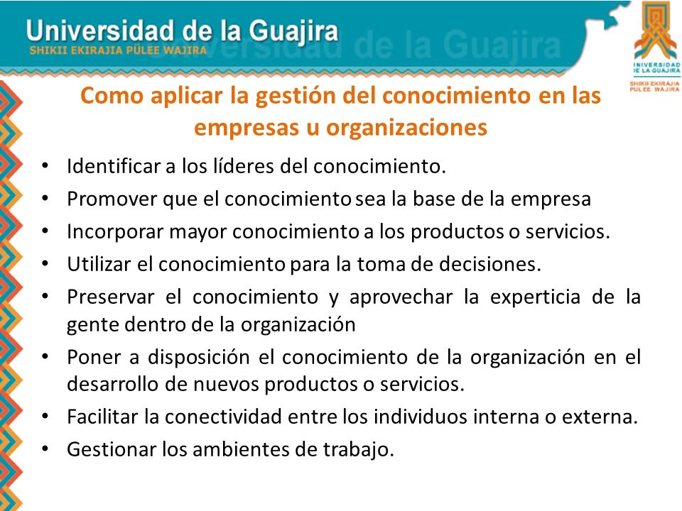 Como aplicar la gestión del conocimiento en las empresas u organizaciones