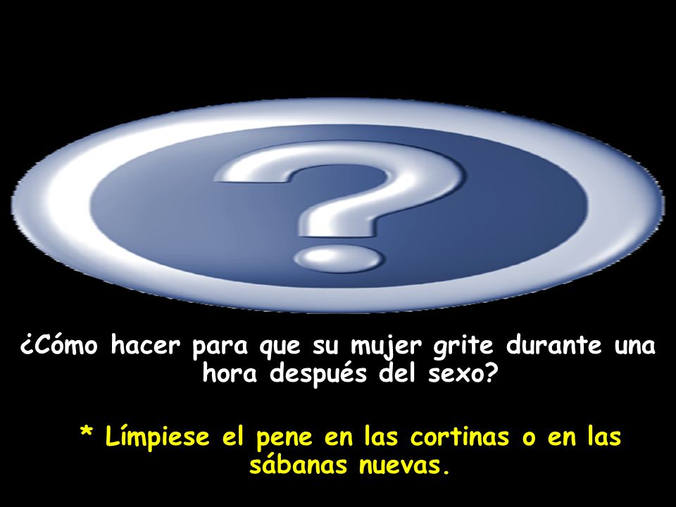 ¿Cómo hacer para que su mujer grite durante una hora después del sexo