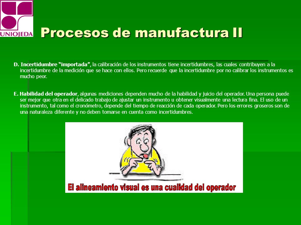 Procesos de manufactura II